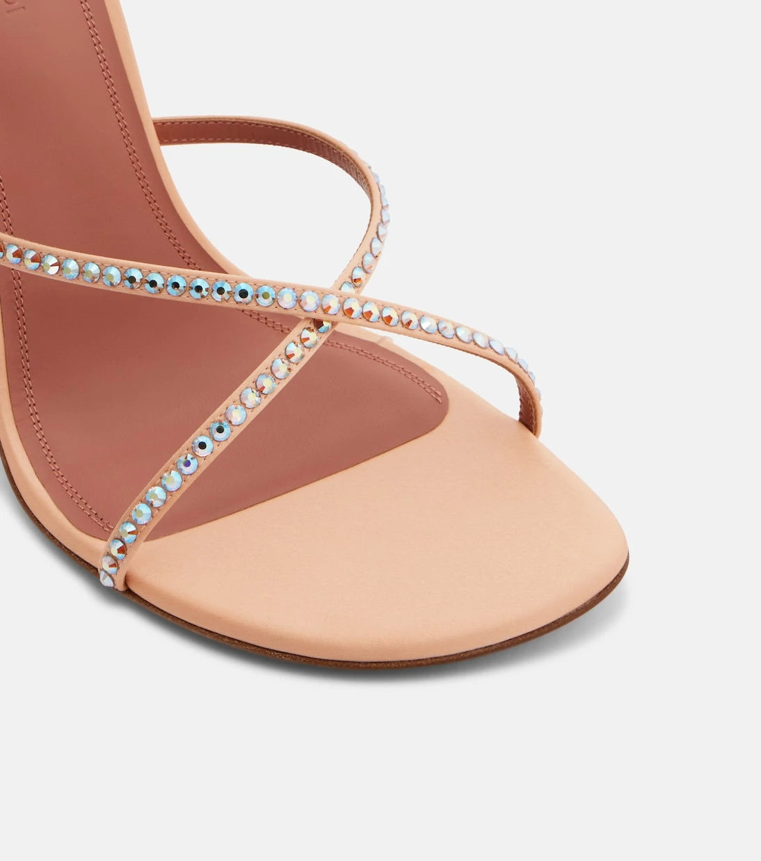 Amina Muaddi - Sally crystal-embellished satin mules