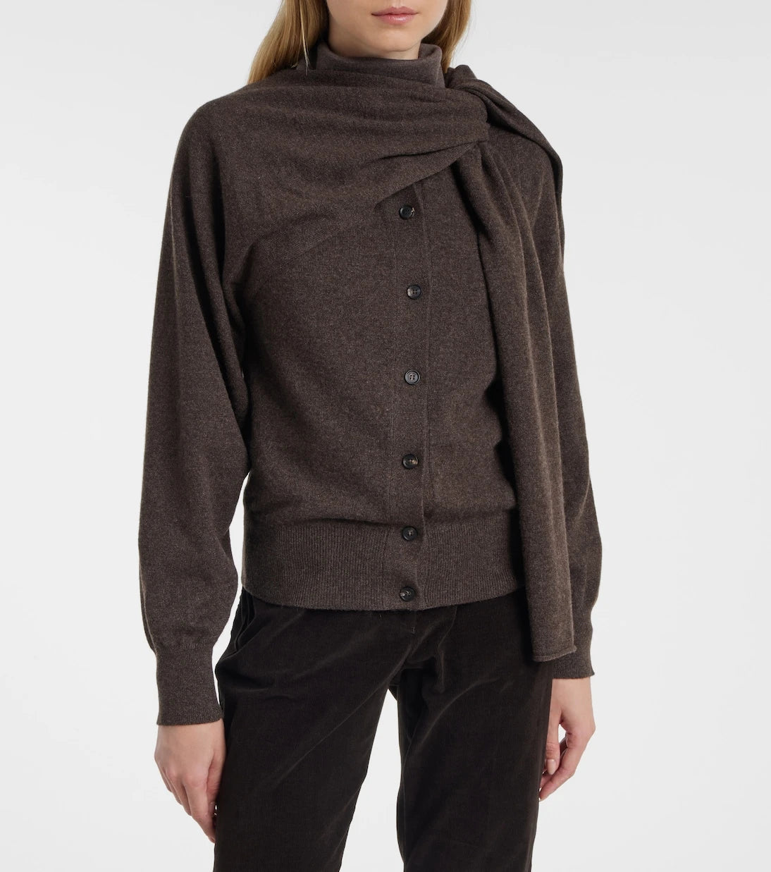 Ferragamo - Draped cashmere cardigan