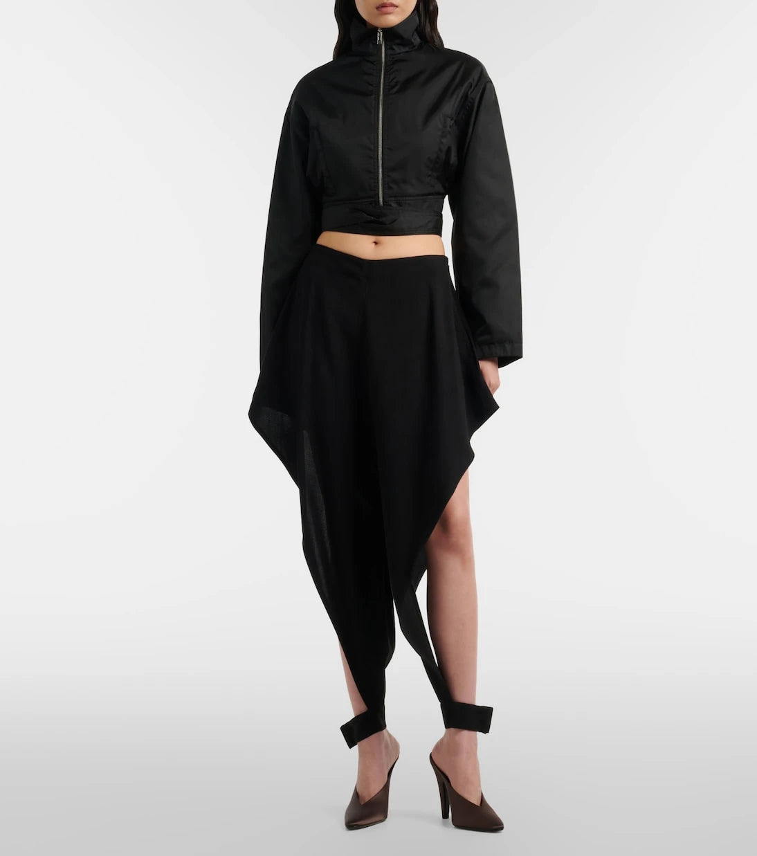 Alaïa - Triangle ruffled pants