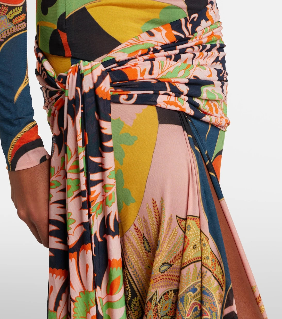 Etro - Paisley draped gown