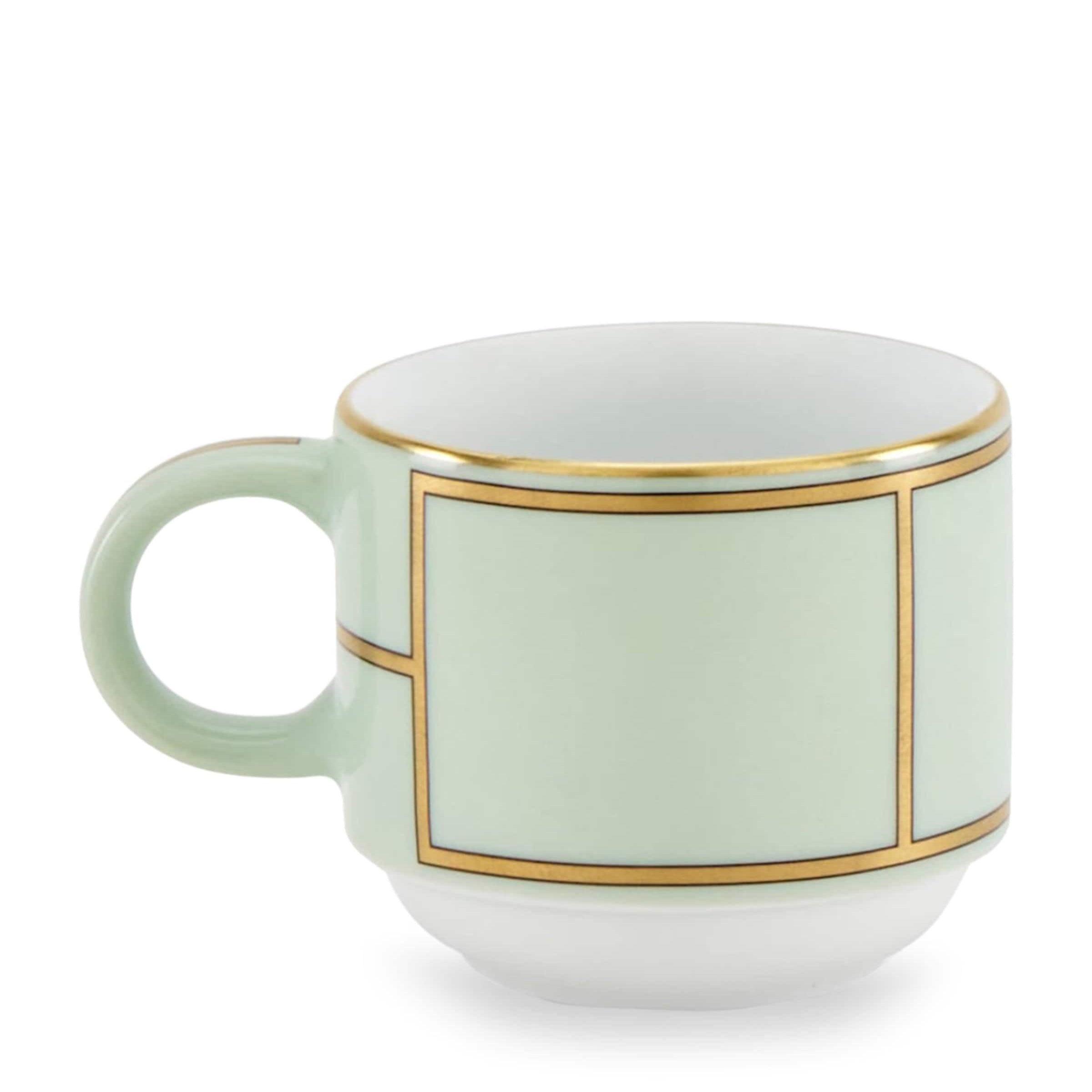 GINORI 1735 Porcelain Colonna Diva Verde Coffee Cup (85ml)