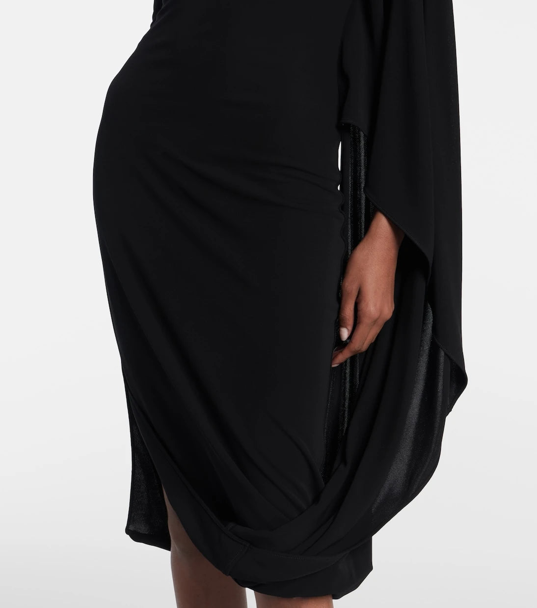 Stella McCartney - Draped high-neck midi dress