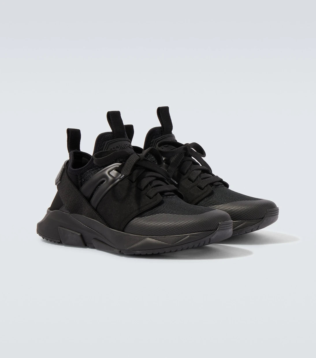 Tom Ford - Jago leather-trimmed sneakers