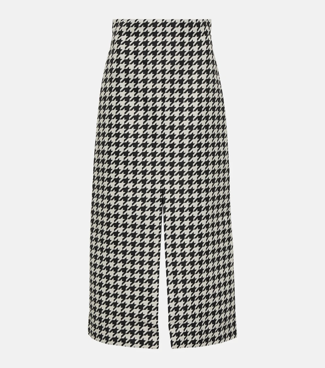 Burberry - Houndstooth twill maxi skirt