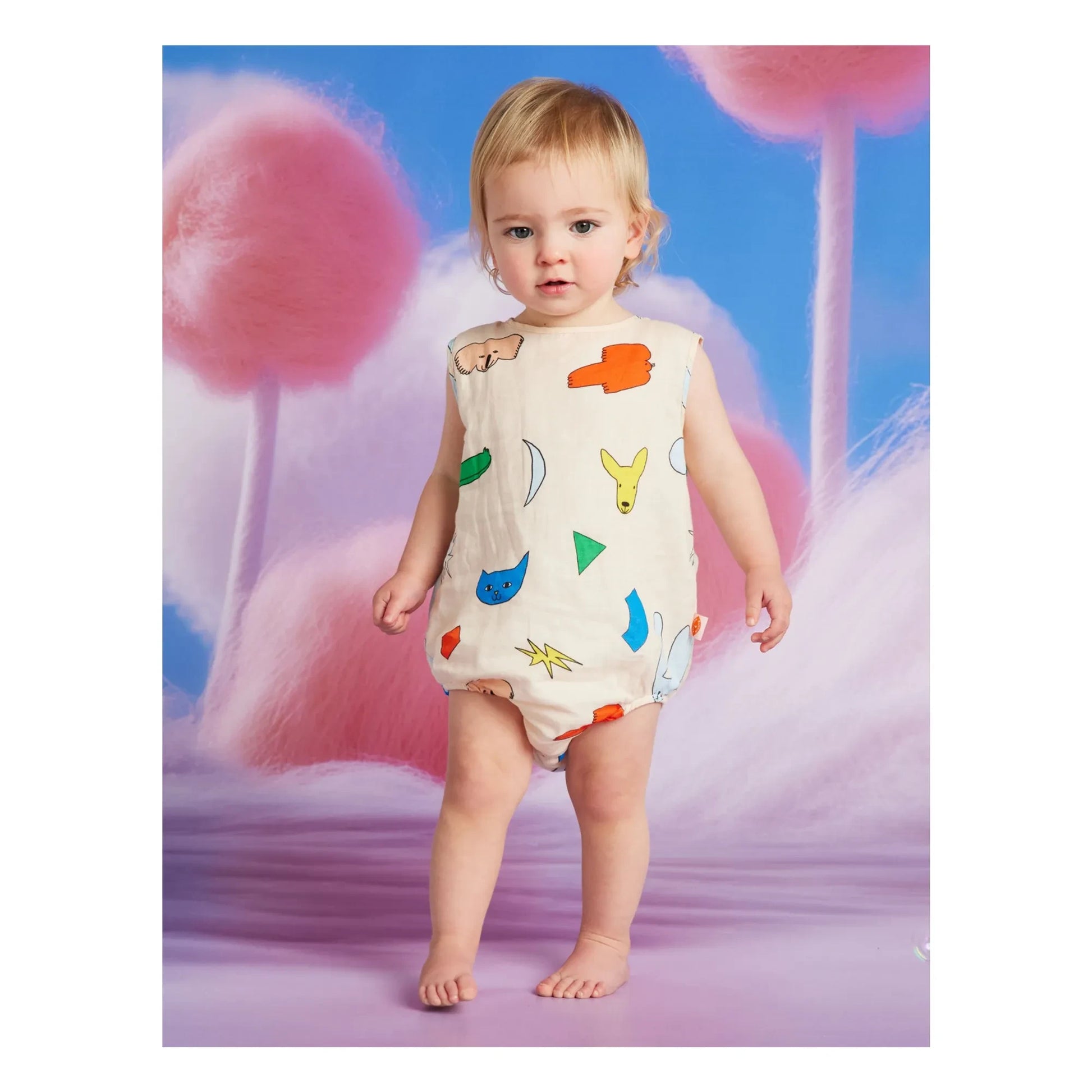 Halcyon Nights - Animal romper | Ecru