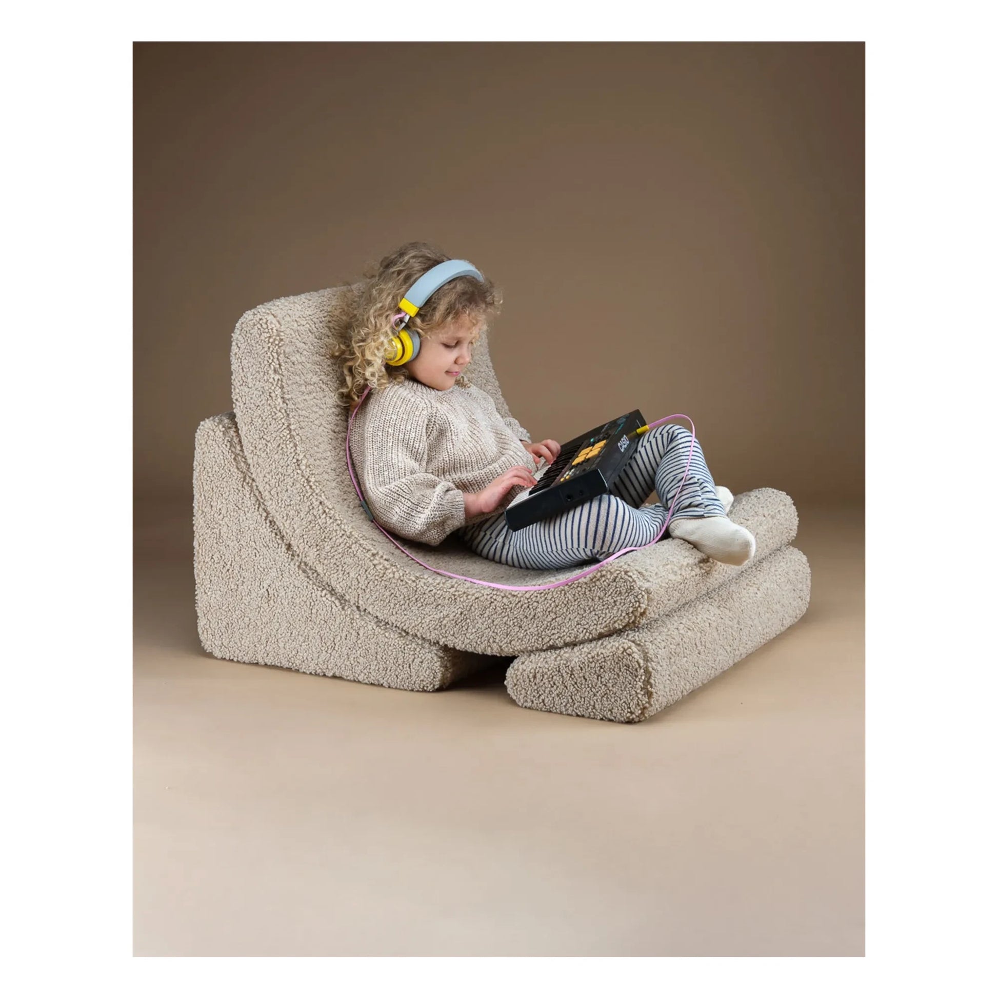Wigiwama - Moon teddy armchair | Beige