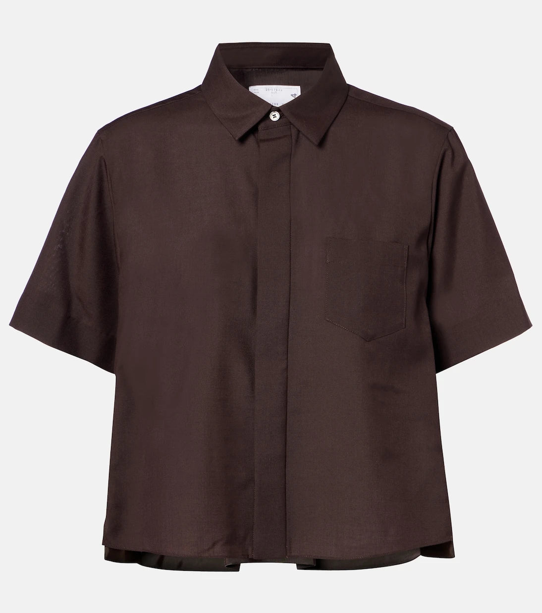 Sacai - Cropped shirt