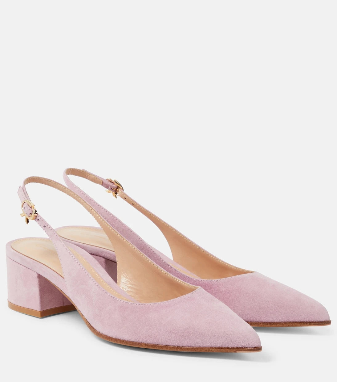 Gianvito Rossi - Piper 45 suede slingback pumps