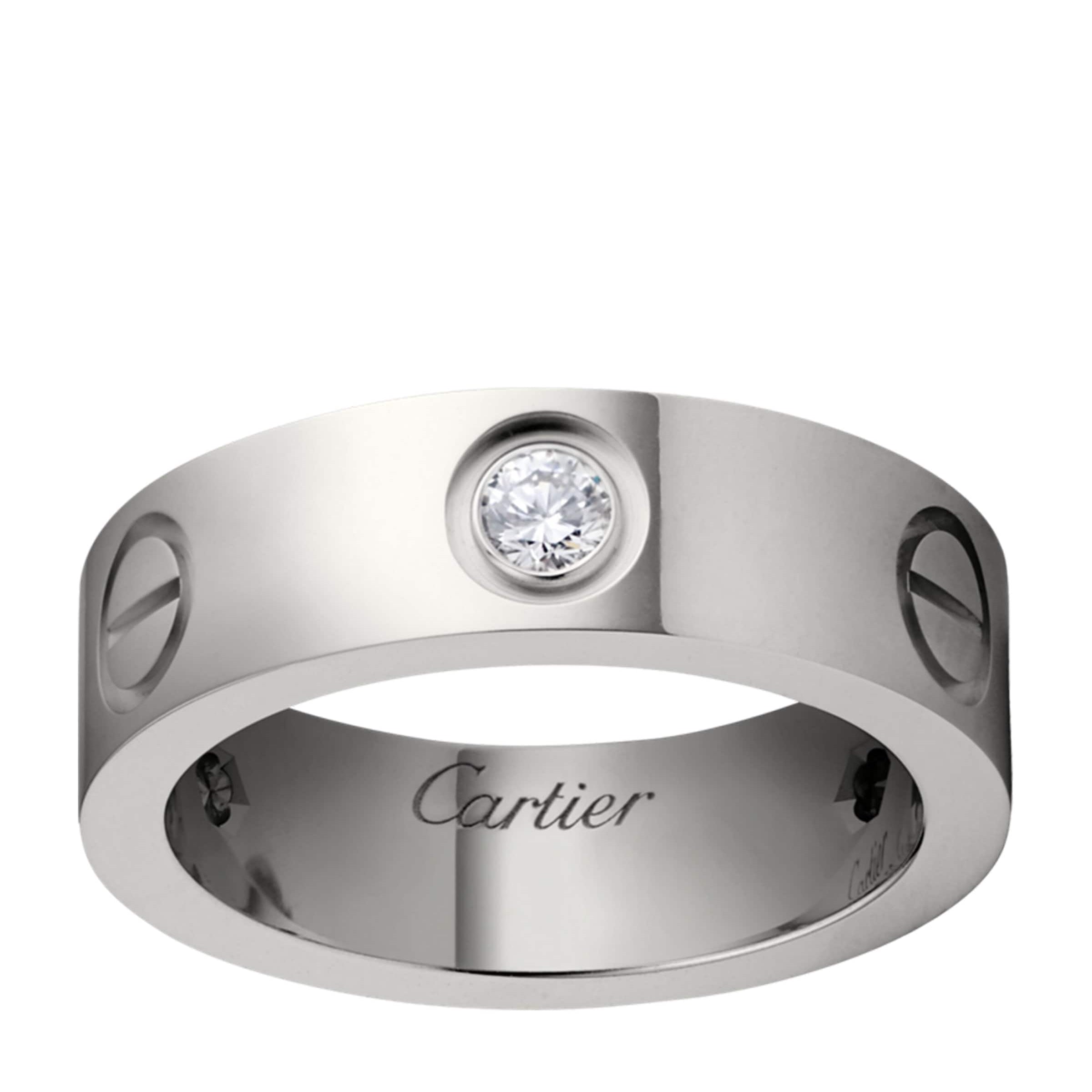 Cartier White Gold and Diamond LOVE Ring