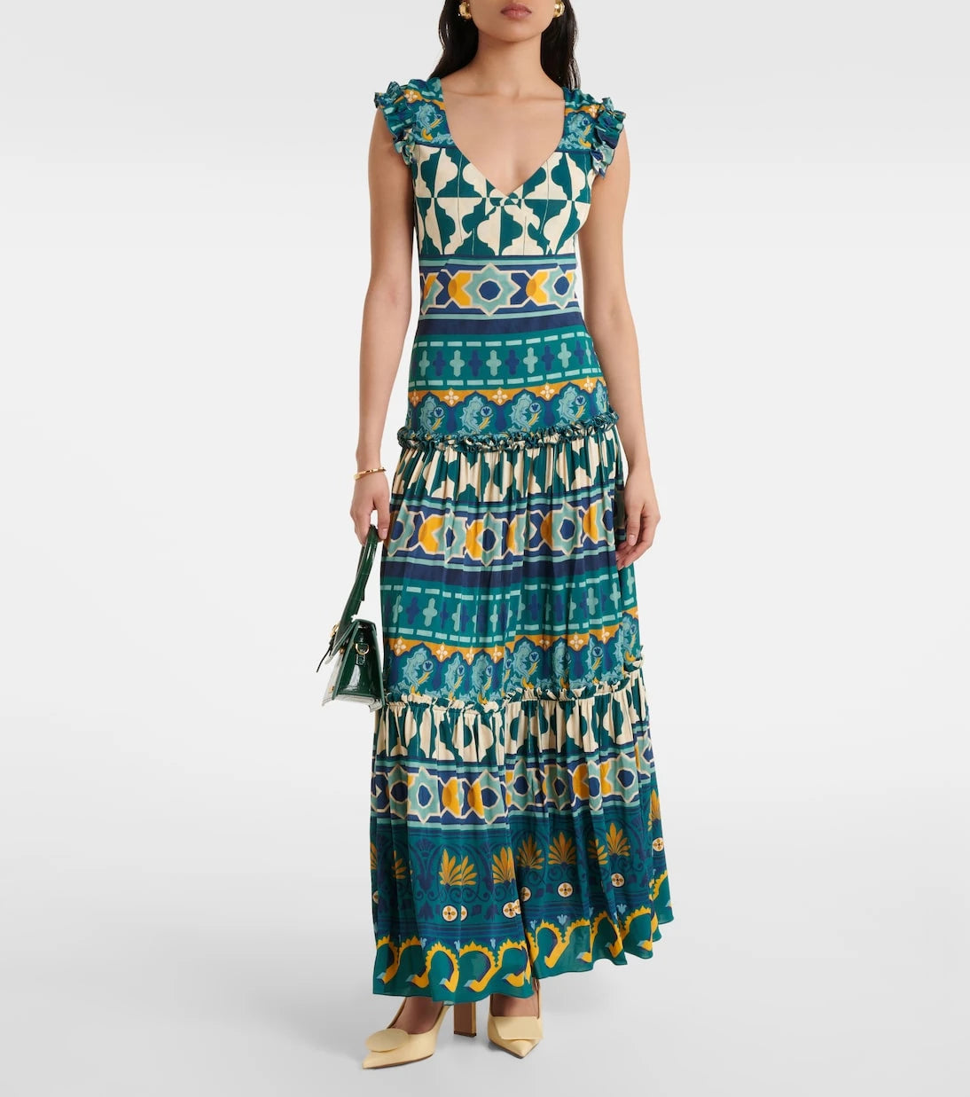 La DoubleJ - Pimento printed jersey maxi dress