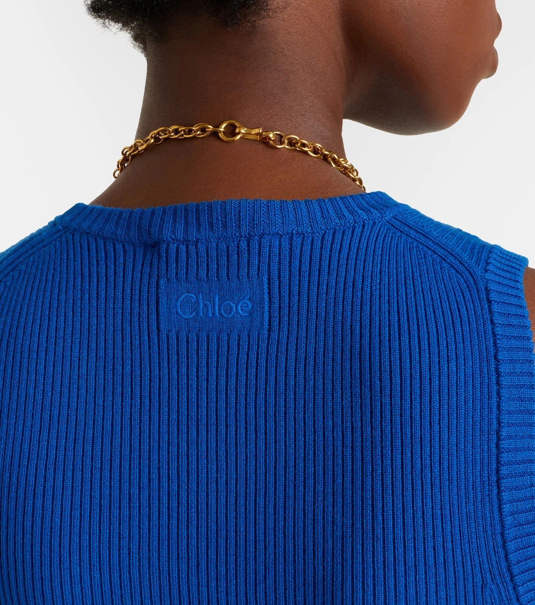 Chloé - Ribbed-knit wool tank top