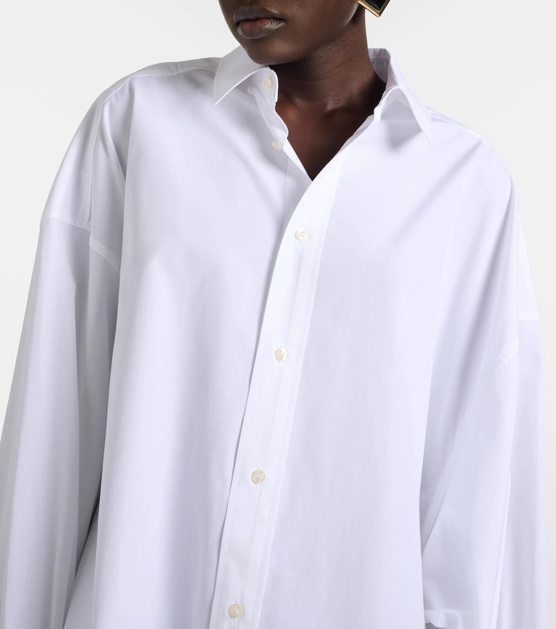 Wardrobe.NYC - Oversized cotton poplin shirt dress