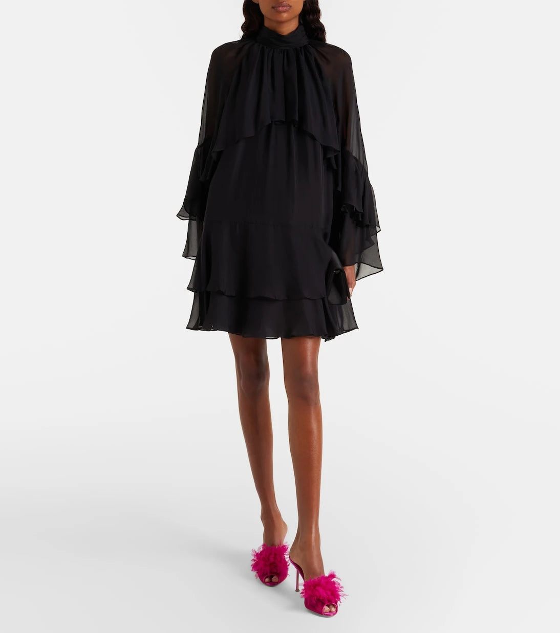 Aquazzura - Poème floral-appliqué mesh mules