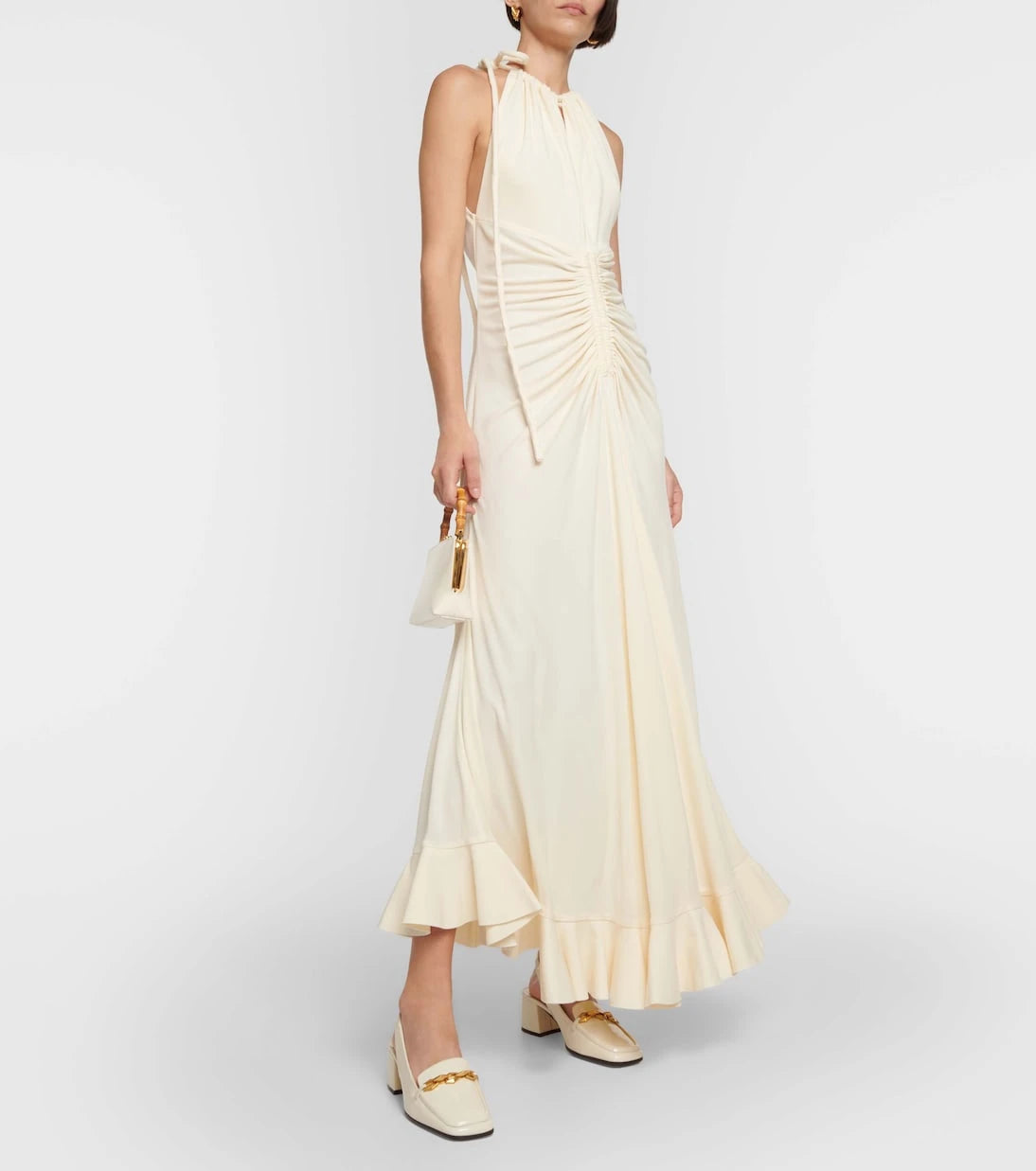 Jimmy Choo - Diamond Tilda 45 patent leather slingback pumps