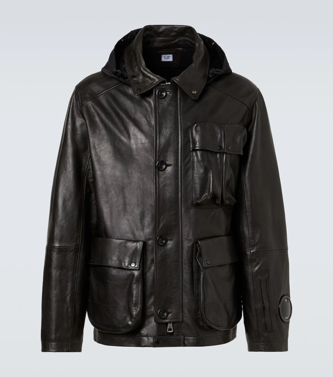 C.P. Company - Lens leather jacket