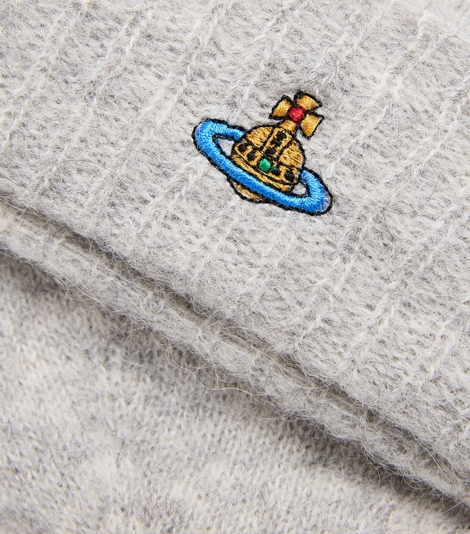 Vivienne Westwood Grey Alpaca-Blend Orb Beanie