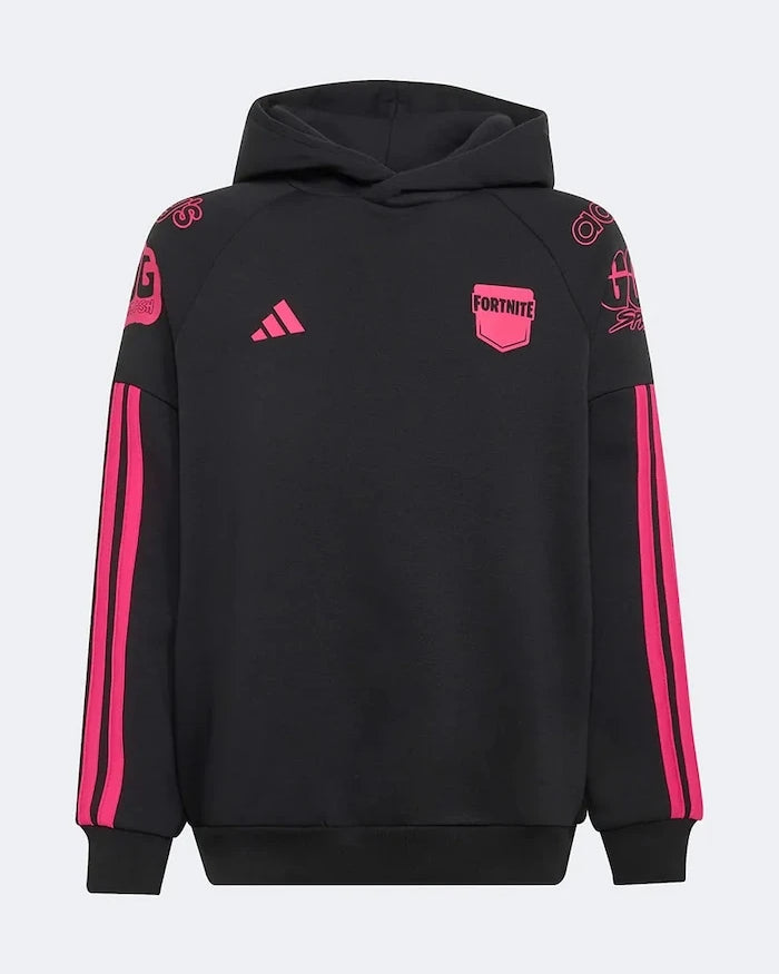 adidas pamuklu kapüşonlu çocuk sweatshirt FORTNITE