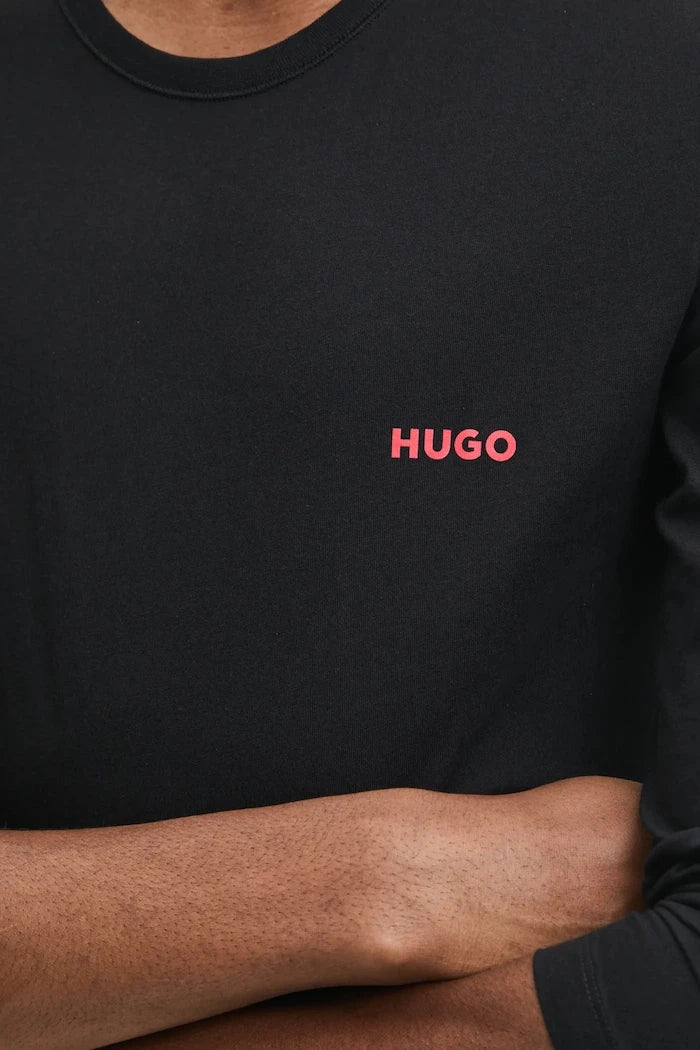 HUGO Uzun Kollu Pamuklu Ev Bluzu (3'lü) LS-SHIRT RN TRIPLET