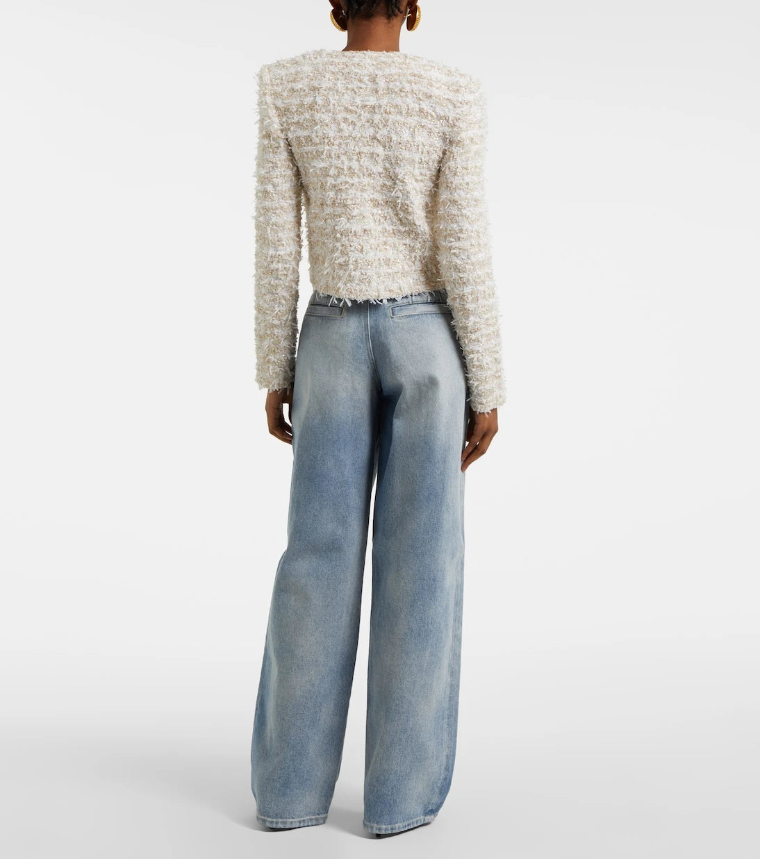 Balmain - Cropped tweed jacket