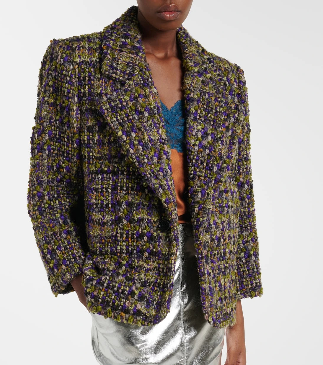 Saint Laurent - Wool-blend tweed blazer
