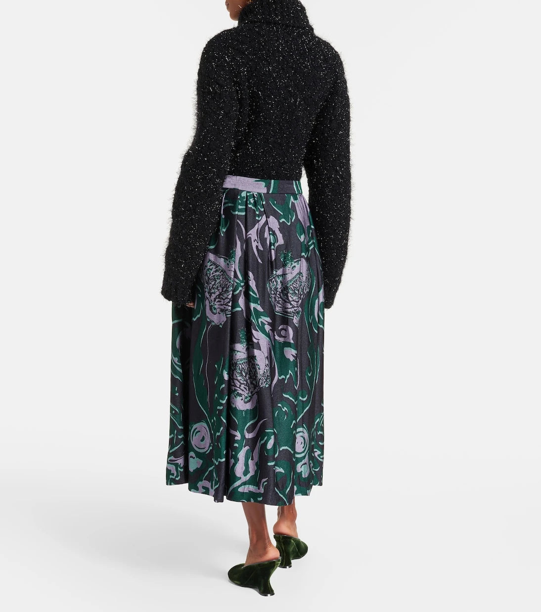 Dries Van Noten - Printed midi skirt