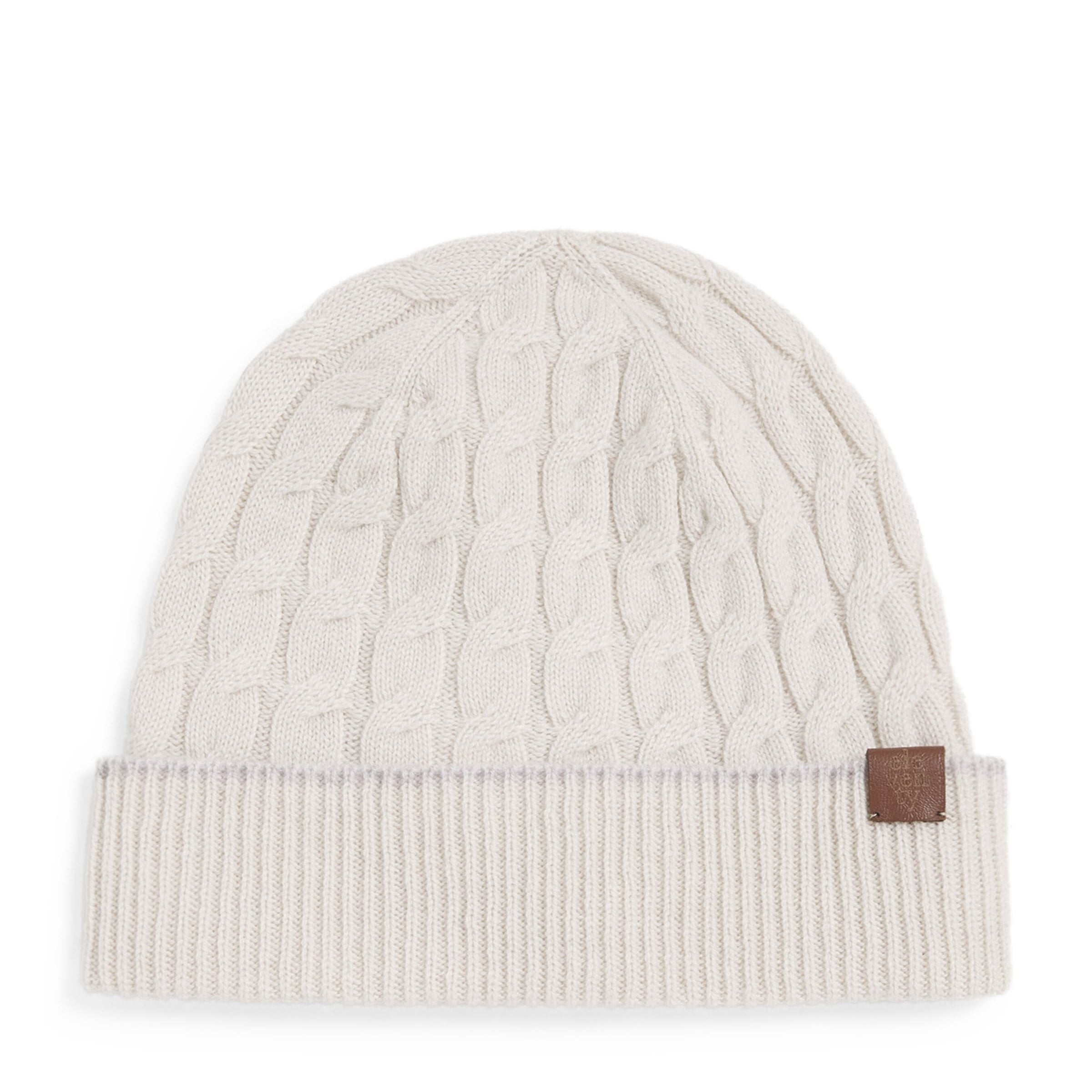 Cashmere Cable-Knit Beanie