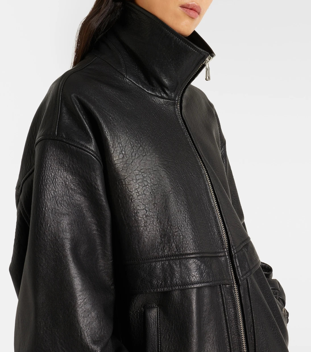 Nour Hammour - Beck leather bomber jacket