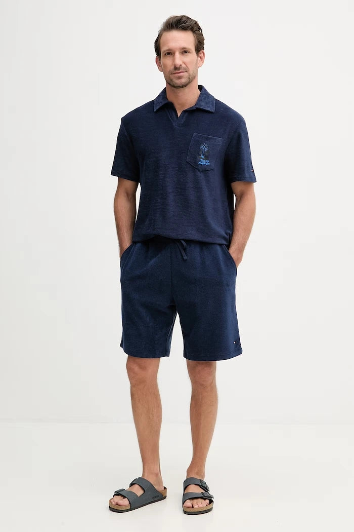 Tommy Hilfiger тениска с яка мъжка с памук SUMMER
