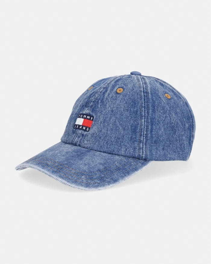 Tommy Jeans шапка с козирка дамска от деним