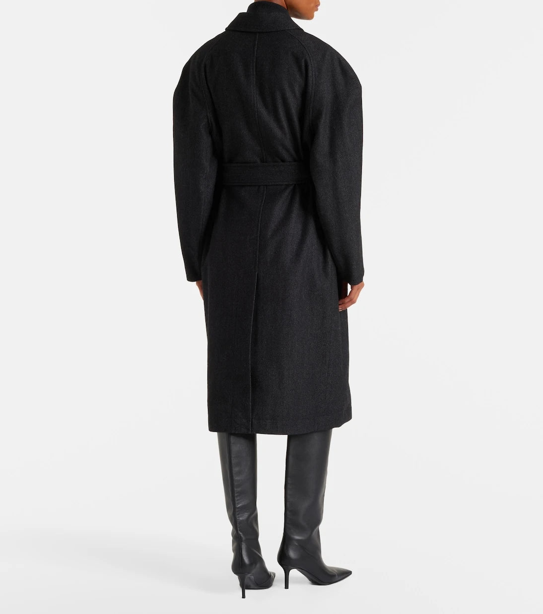 Lemaire - Belted wool and cotton twill coat