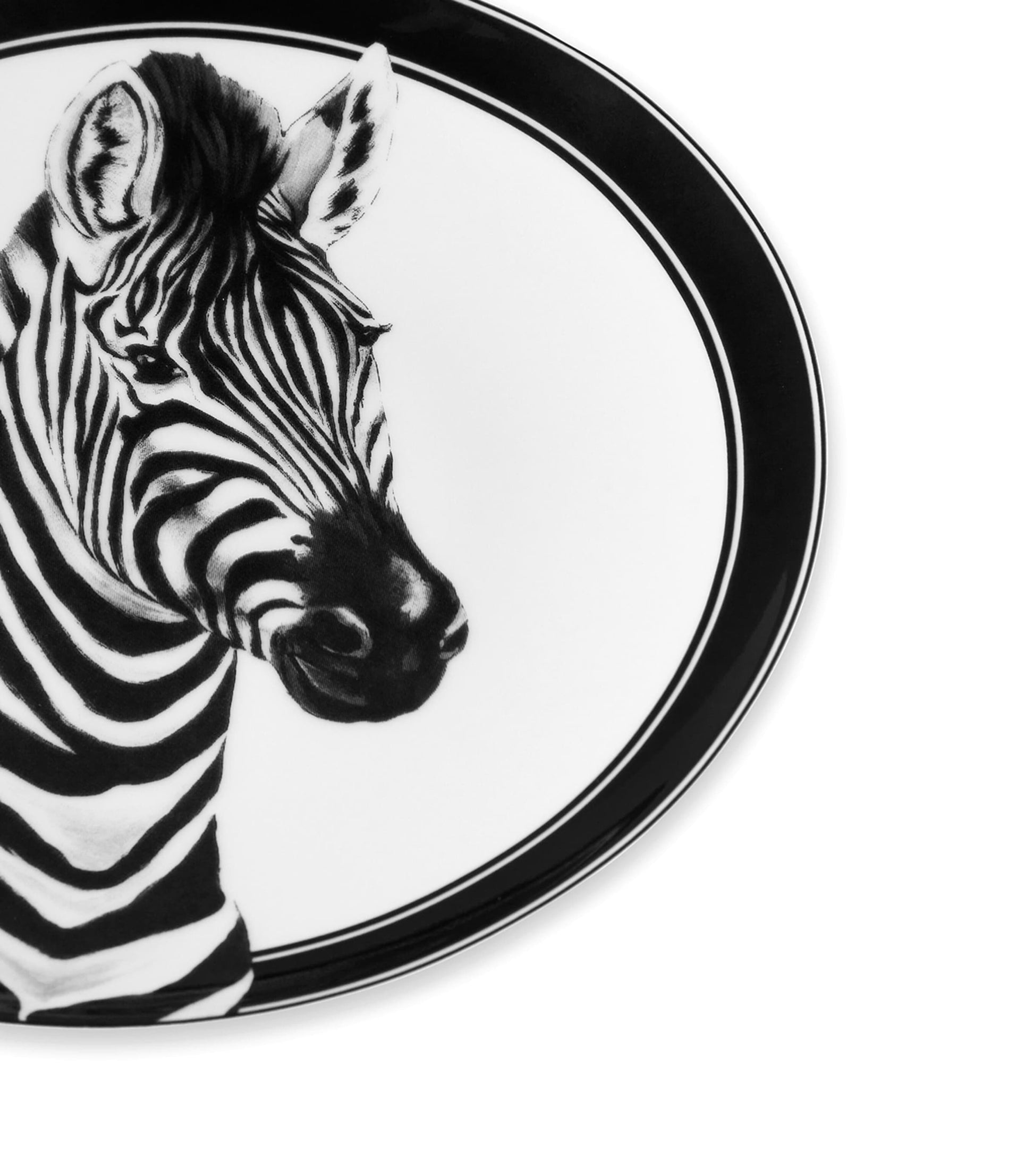 Set of 2 Zebra Bread Plates (17cm)