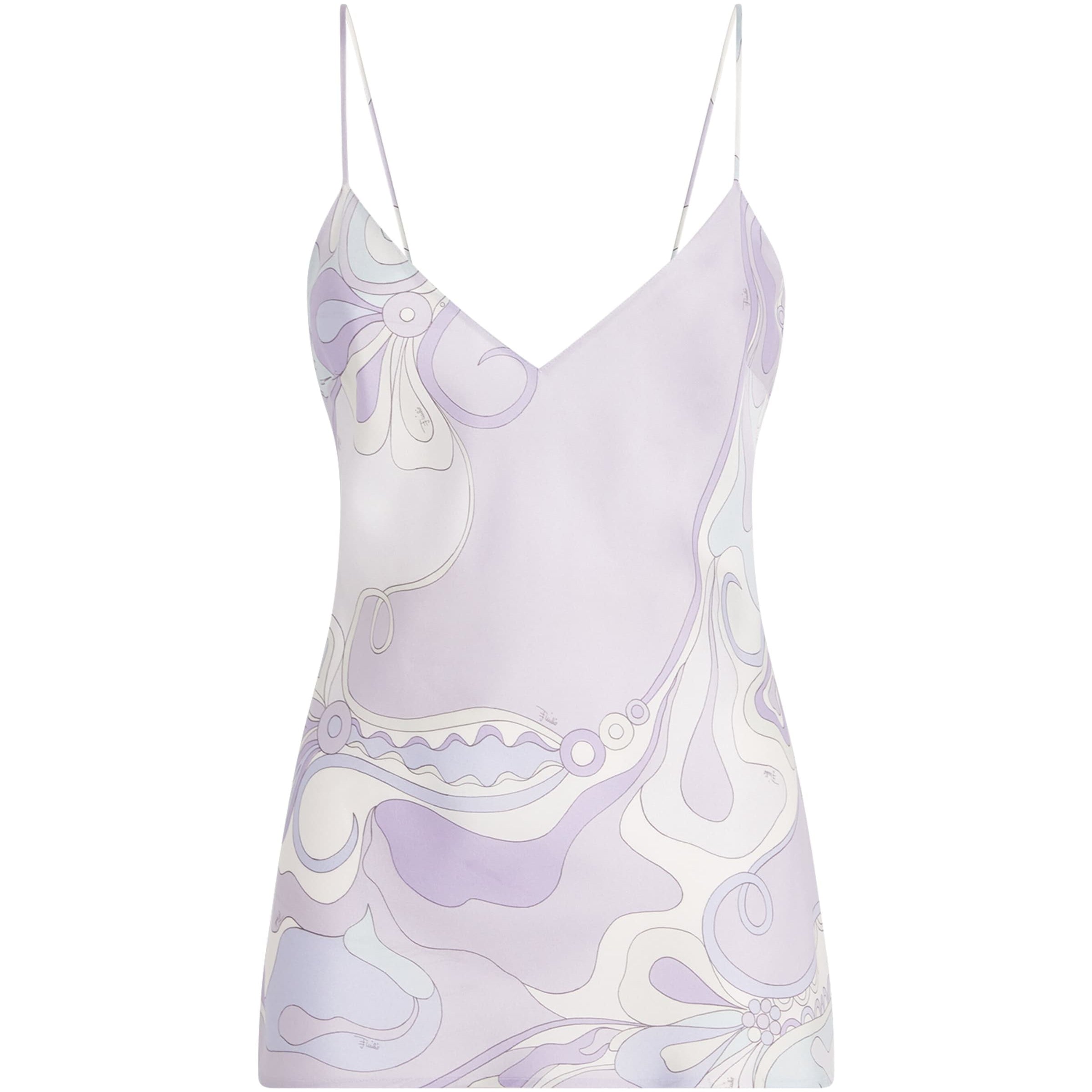 Purple Silk Orchidee Cami Top