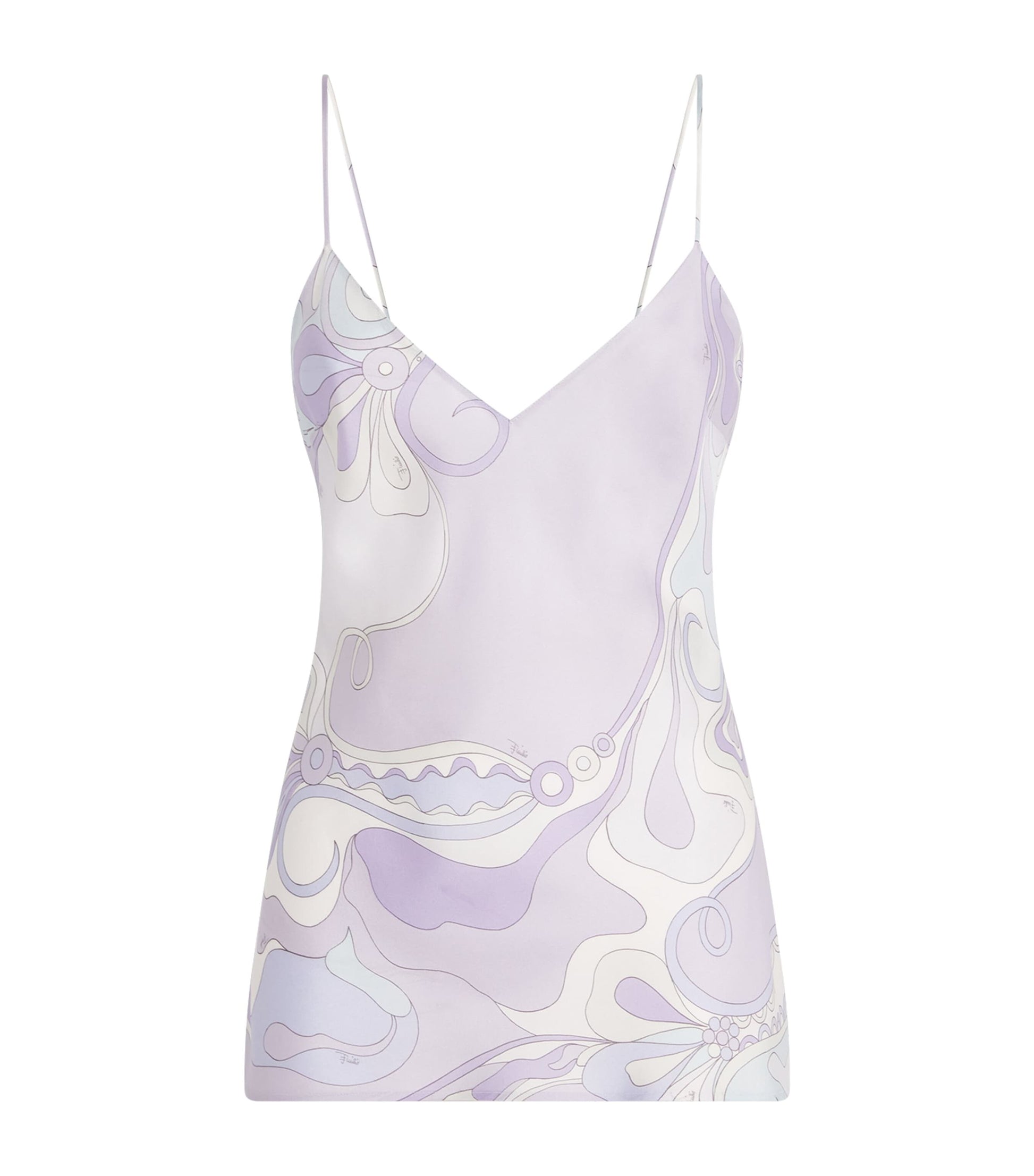 Purple Silk Orchidee Cami Top