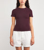 Burgundy Cotton Jersey T-Shirt