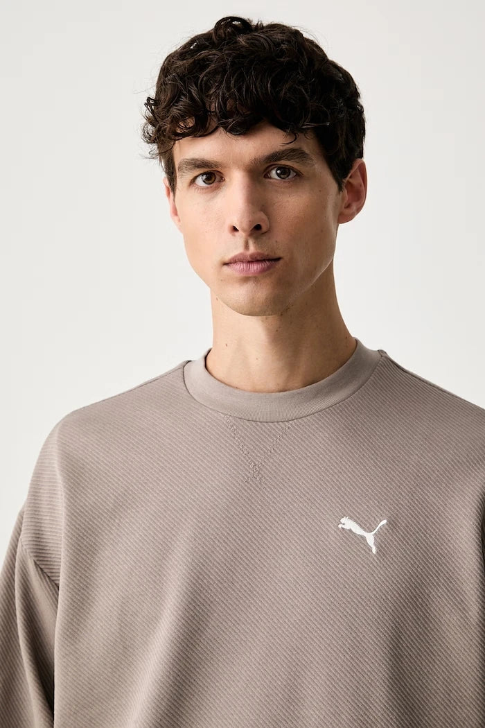 Puma erkek pamuklu Essentials Elevated sweatshirt