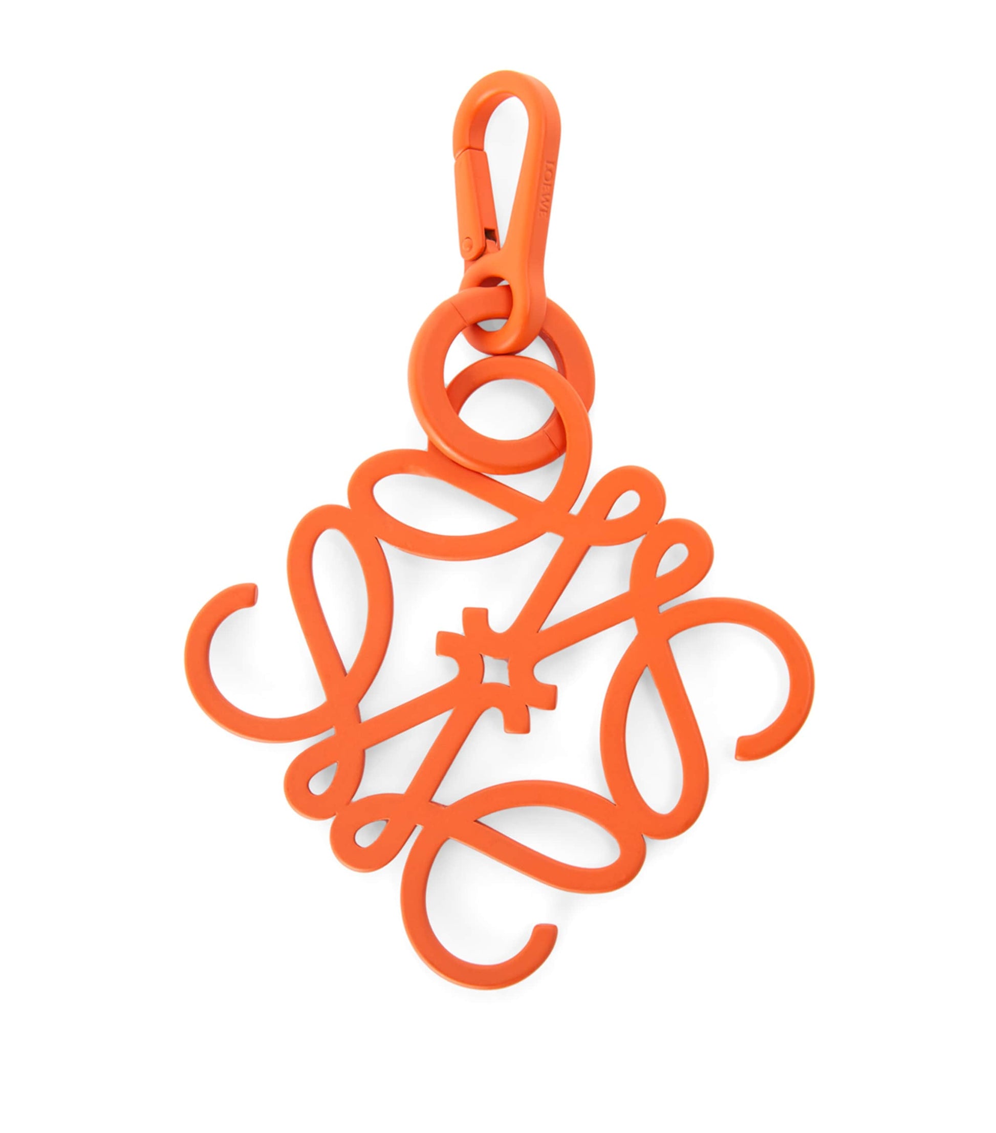 Orange Metal Anagram Charm