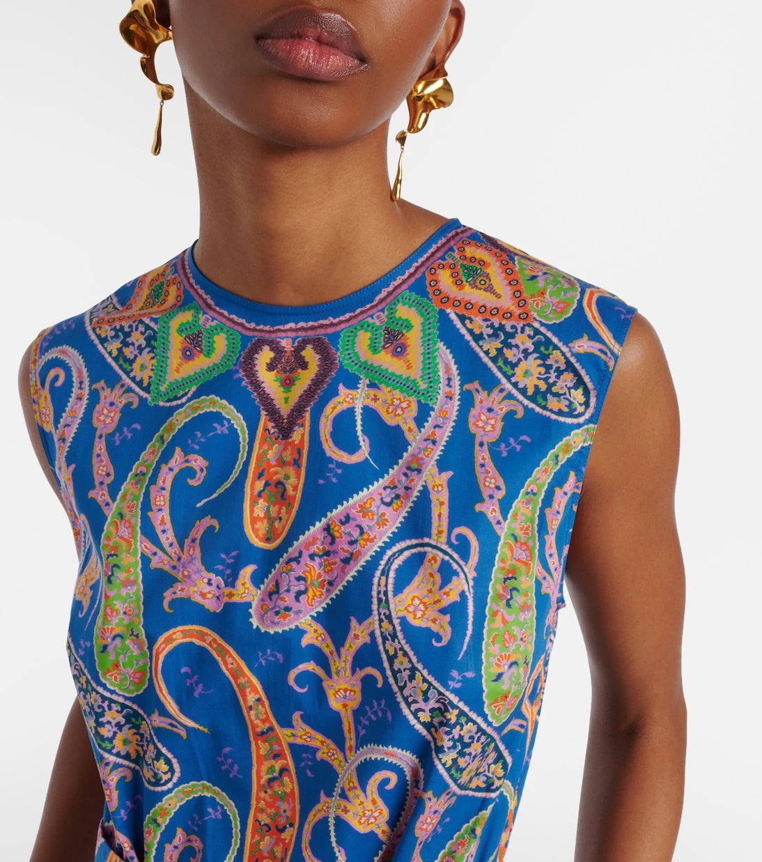 Etro - Paisley cotton-blend maxi dress