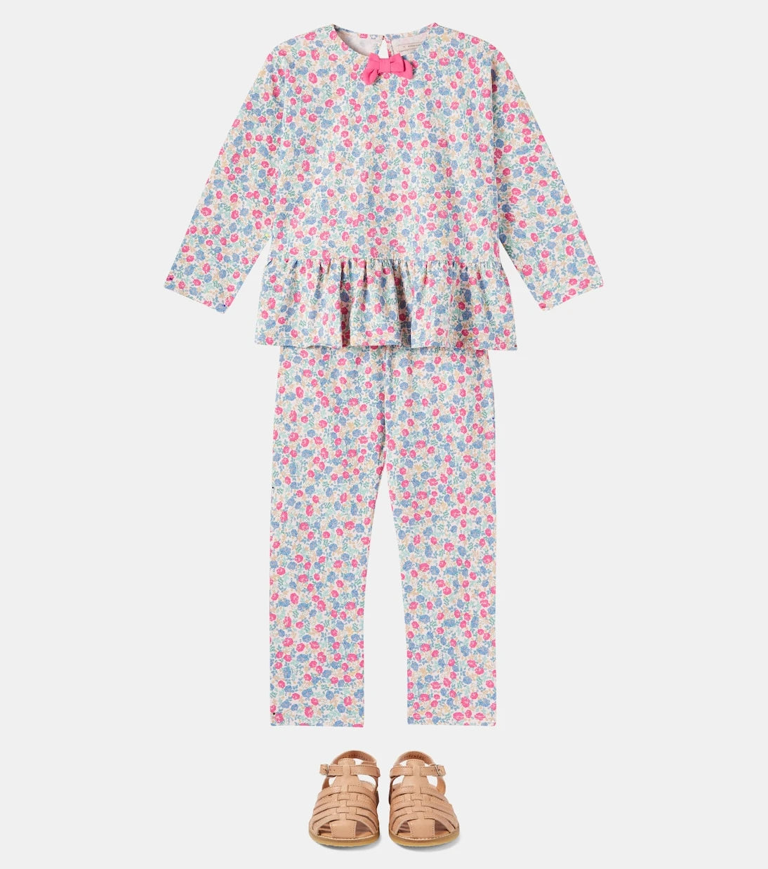 Konges Sløjd - Floral cotton top and pants set