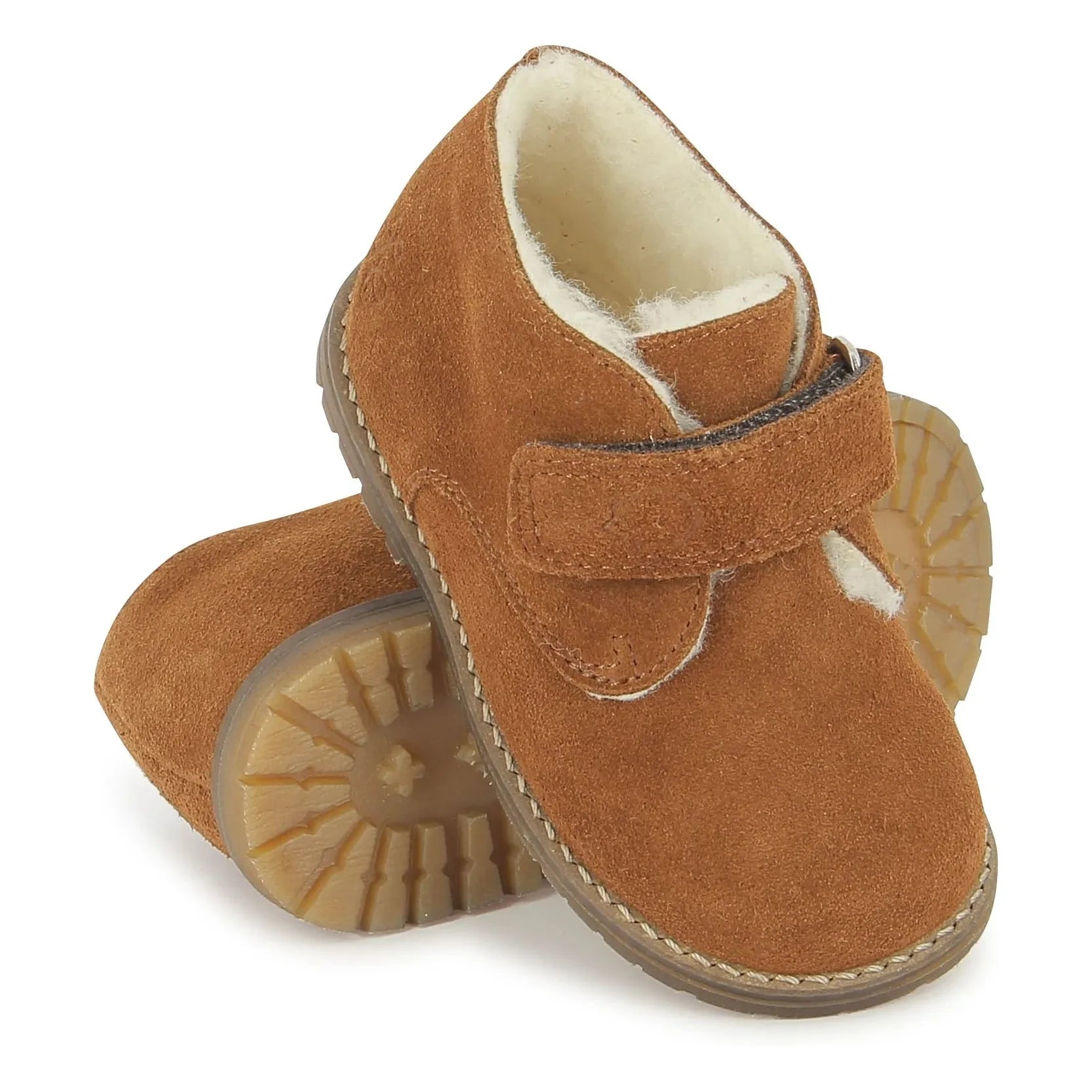 Tartine et Chocolat - Easy Fur Velours boots | Camel
