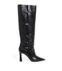 Black Leather Nolan Knee-High Boots 90
