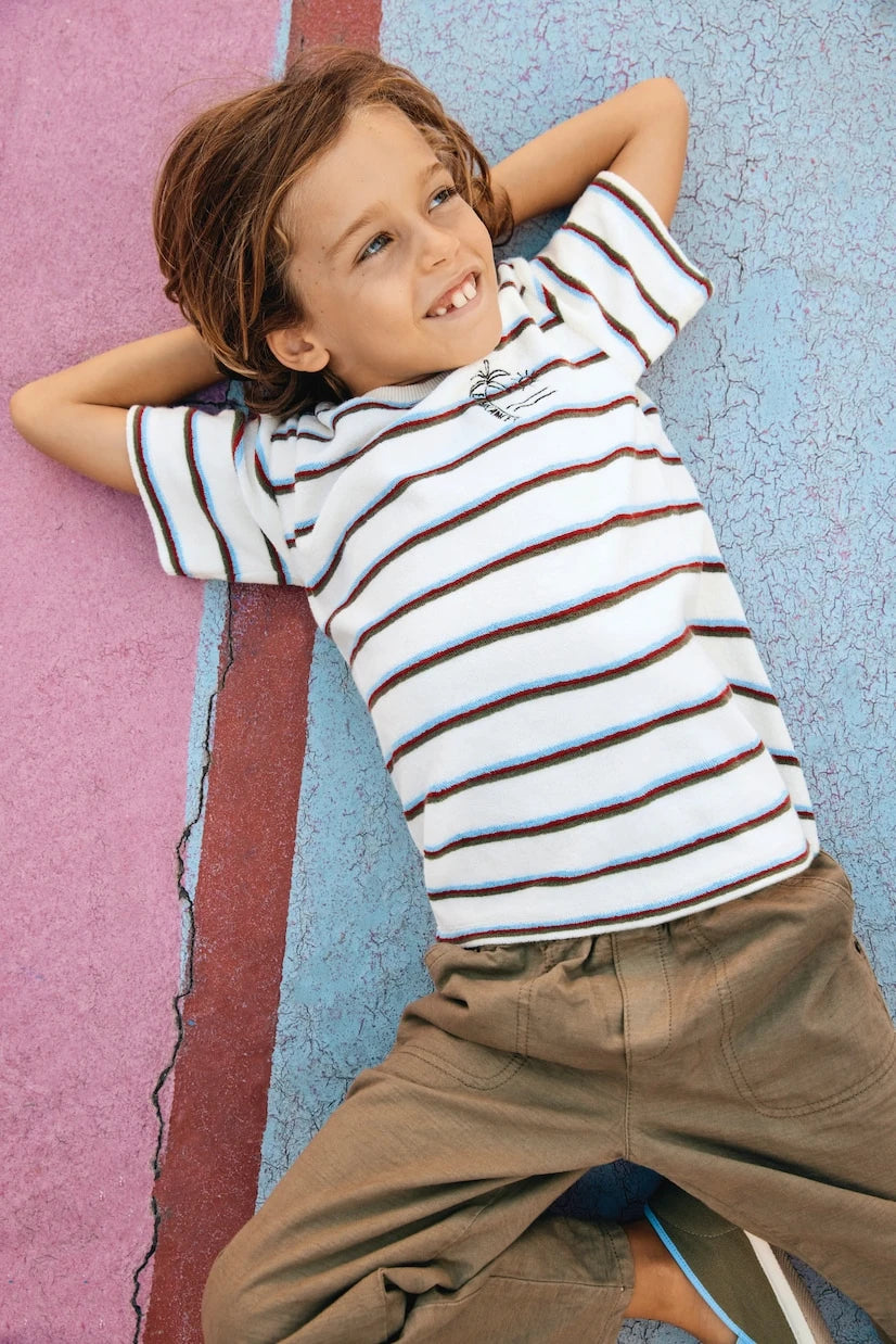 Bonton - Livo striped cotton terry T-shirt