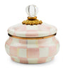 Rosy Check Squashed Pot (12cm)