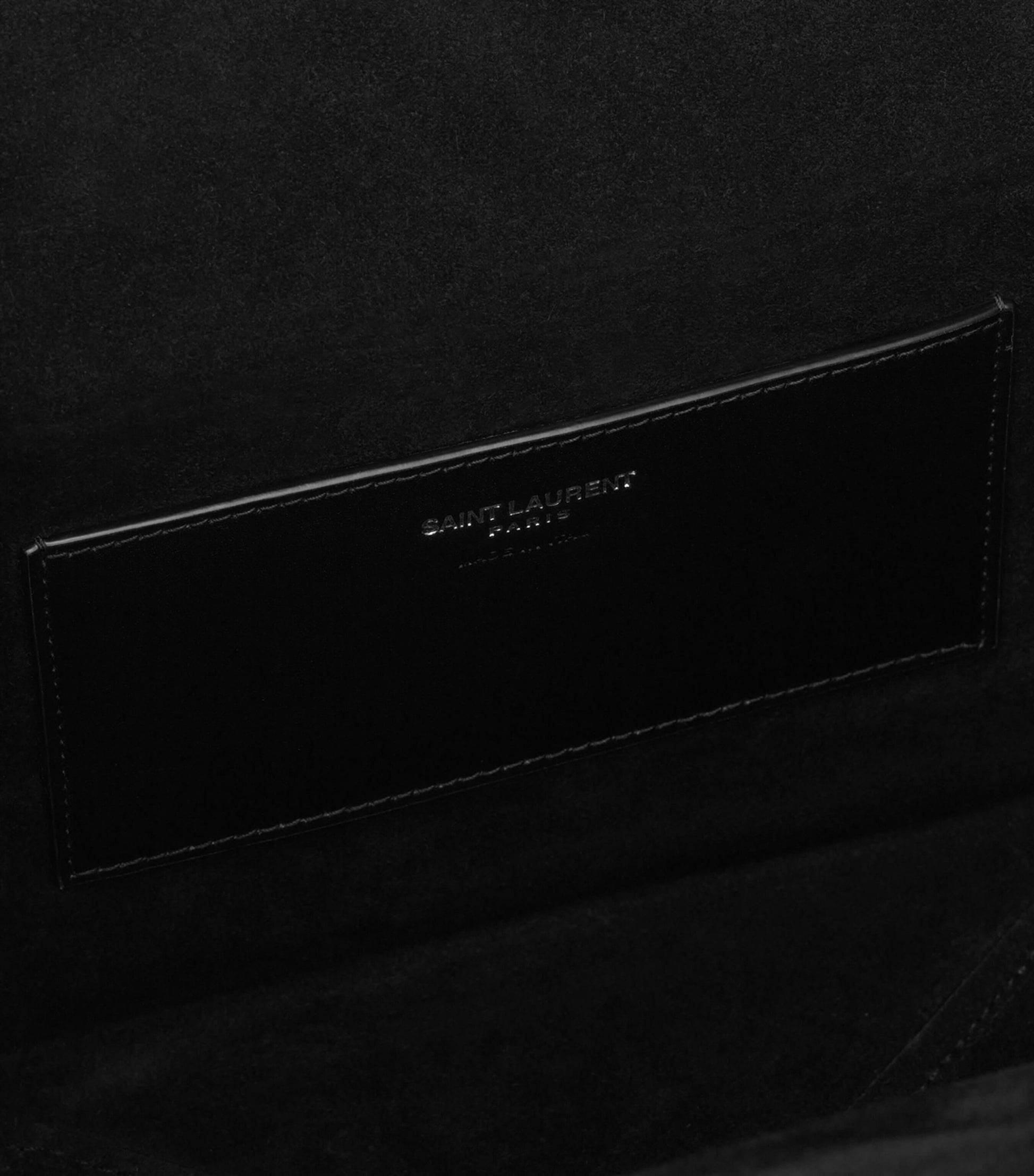 Saint Laurent Black Embossed Take-Away Box Bag