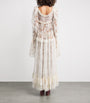 White Lace Long-Sleeve Maxi Dress