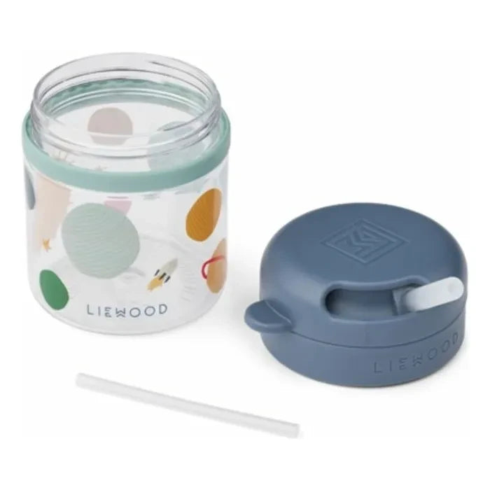 Liewood - Pavia straw cup in tritan | Universe/Classic navy