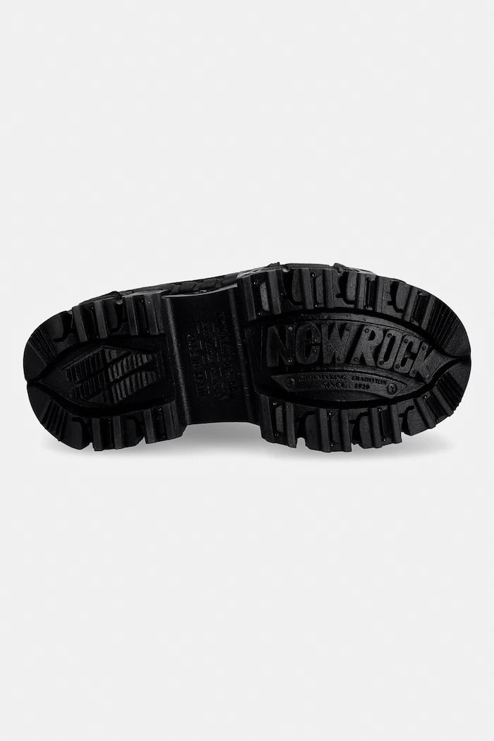 New Rock kadın deri platformlu bot ANTIK NEGRO REVES CUERO