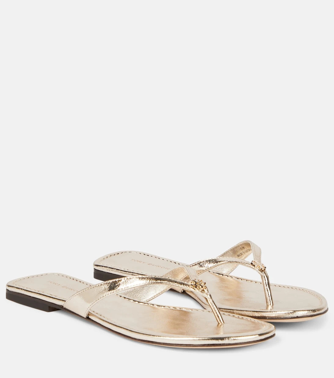 Tory Burch - Metallic leather thong sandals