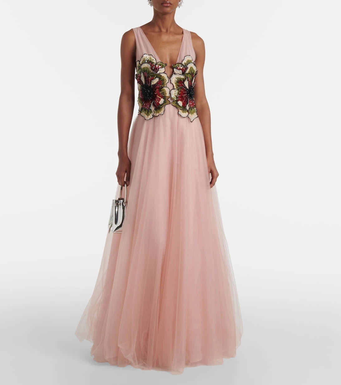 Costarellos - Arion sequined tulle gown