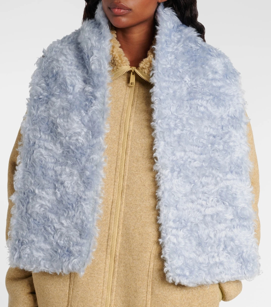Miu Miu - Mohair, cotton and virgin wool scarf