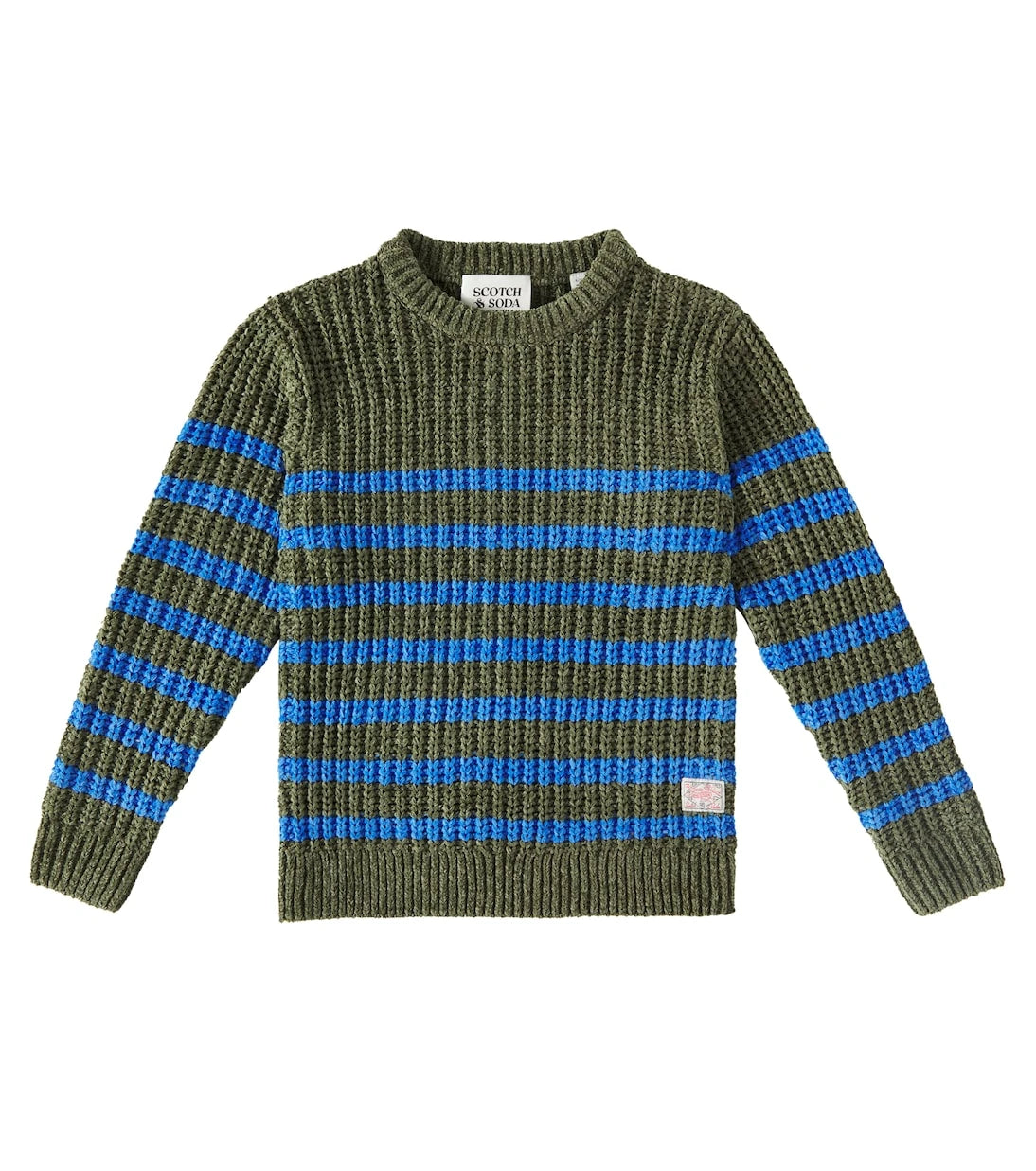 Scotch & Soda Kids - Striped ribbed-knit sweater